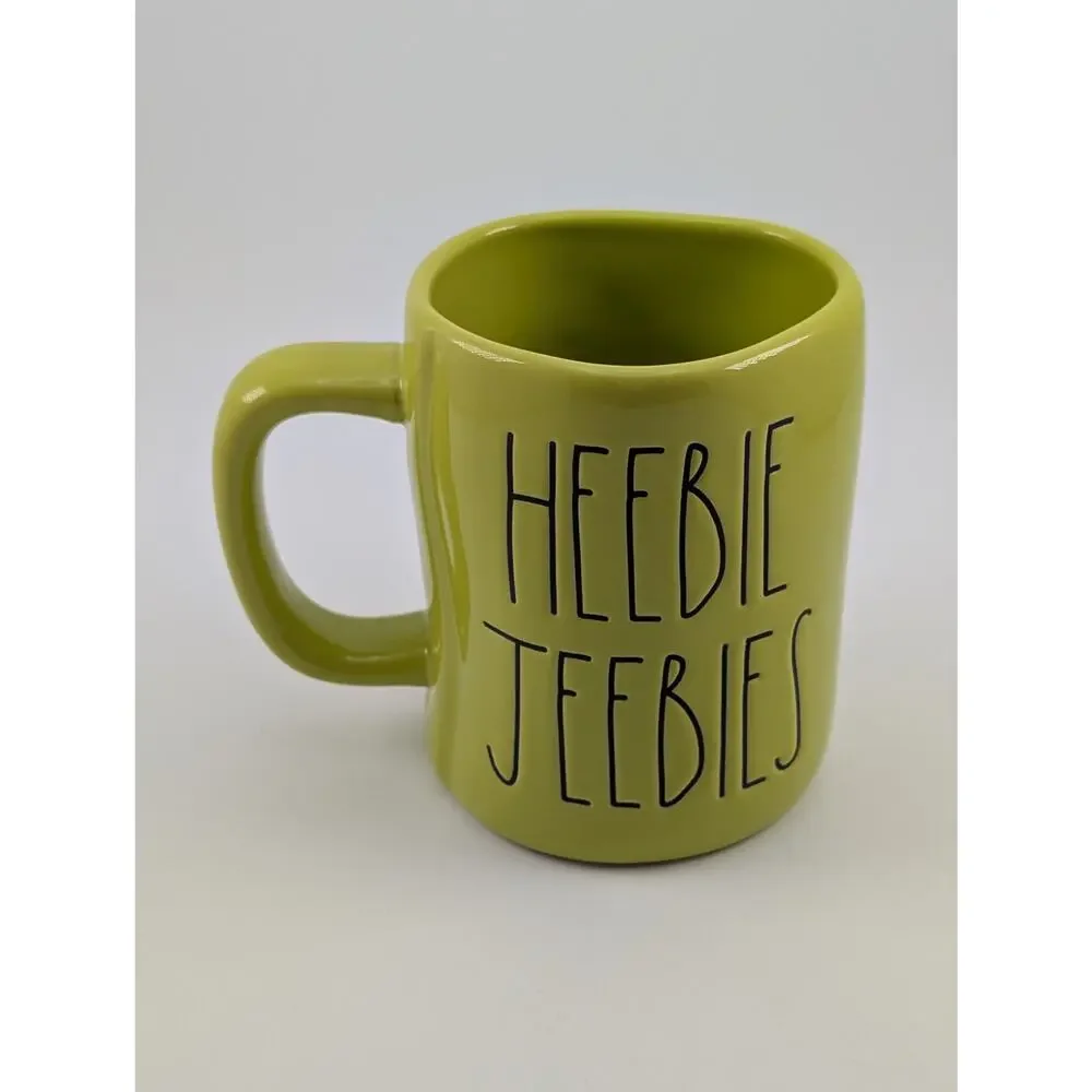 Rae Dunn Scooby Doo Heebie Jeebies Double Sided Mug Shaggy and Scooby - EUC -